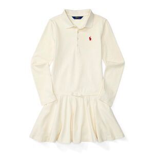 Ralph Lauren Youth Girl Polo Shirt Dress Long Sleeve Logo Pony L 14 16